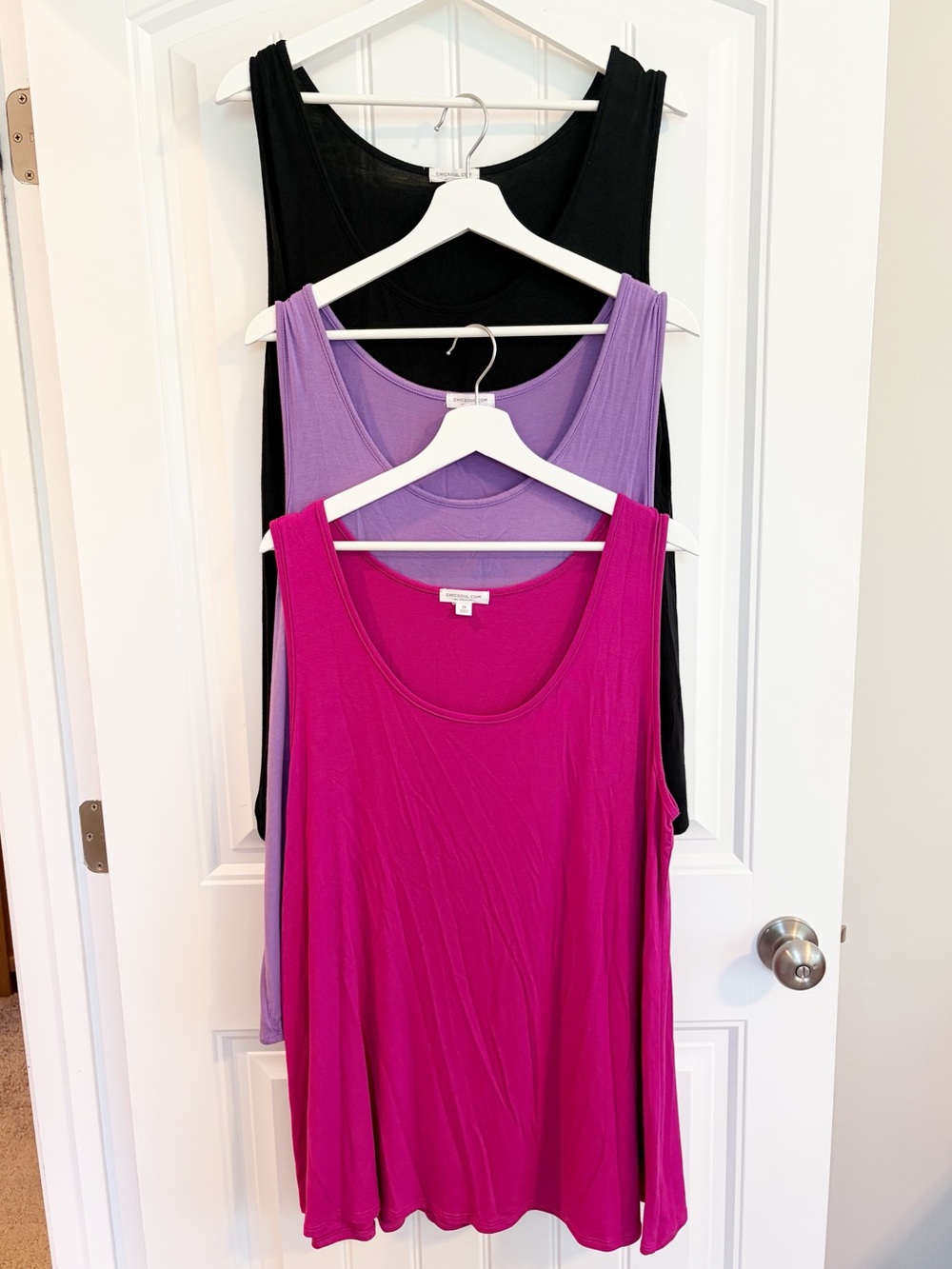 CHIC SOULI 3 Women’s Scoop Neck Tank Top - Magenta, Lilac, Black
